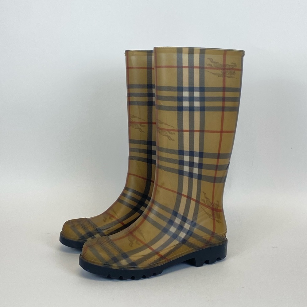 Burberry Nova Check Rubber Rain Boots